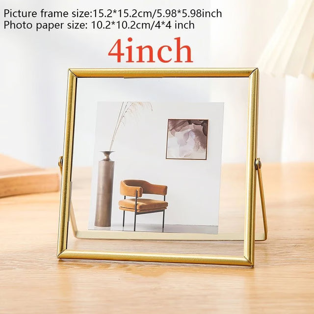 Clear Acrylic Photo Frame – Simple Tabletop Picture Display for DIY Handmade Photos, Christmas Gifts & Home Decoration