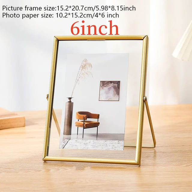 Clear Acrylic Photo Frame – Simple Tabletop Picture Display for DIY Handmade Photos, Christmas Gifts & Home Decoration