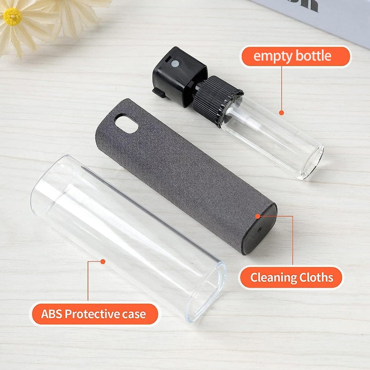 Phone, Laptop, Tablet, TV, Monitor, Car Screen Cleaner Kit, Spray and Wipe Cleaning Tools