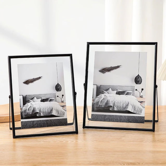 Clear Acrylic Photo Frame – Simple Tabletop Picture Display for DIY Handmade Photos, Christmas Gifts & Home Decoration