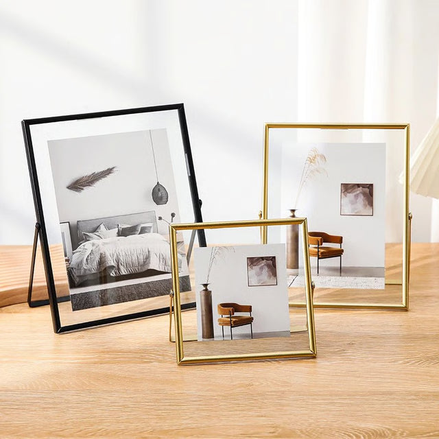 Clear Acrylic Photo Frame – Simple Tabletop Picture Display for DIY Handmade Photos, Christmas Gifts & Home Decoration