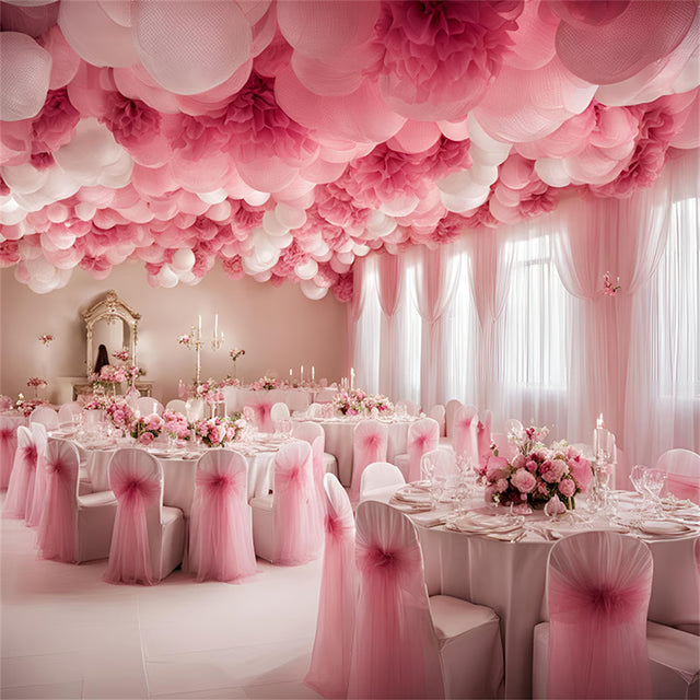 Sheer Wedding Backdrop Curtains for Baby Shower Photography Party Decor