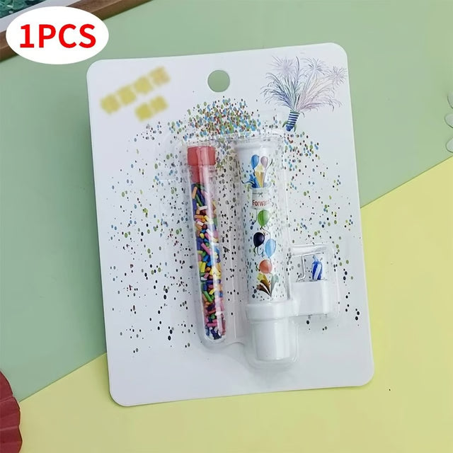 Surprise Pop Birthday Cake Candles with Candy Confetti Effect for Fun Cake Decoration