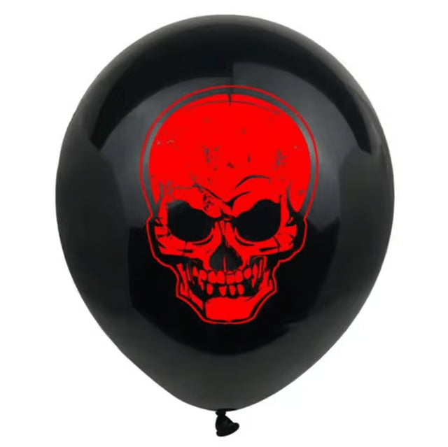 Halloween Ghost Balloon Set – 12PCS Halloween Balloons with Ghost, Pumpkin, Bat, Spider & Skeleton Party Decorations