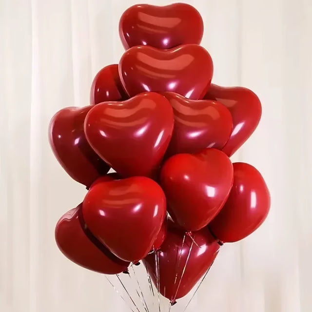 Valentines Day Balloon, Red Heart Balloons for Wedding and Party Decorations