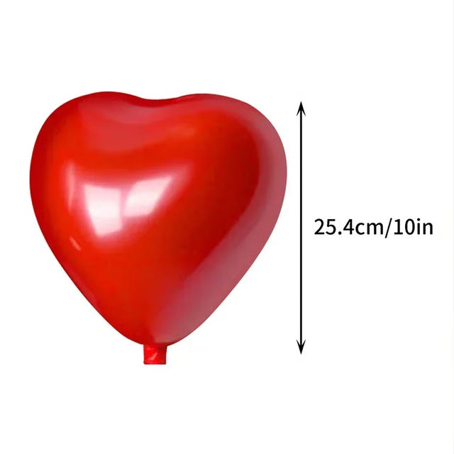 Valentines Day Balloon, Red Heart Balloons for Wedding and Party Decorations