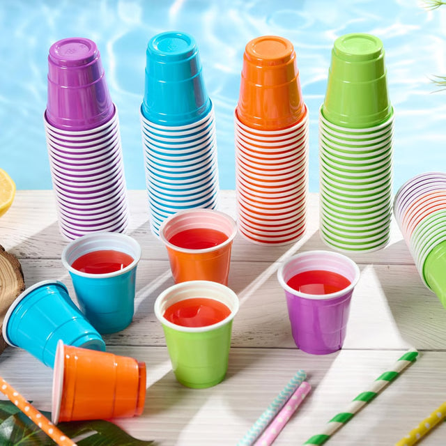 Mini Party Shot Cups Disposable Plastic Party Cups for Events & Celebrations