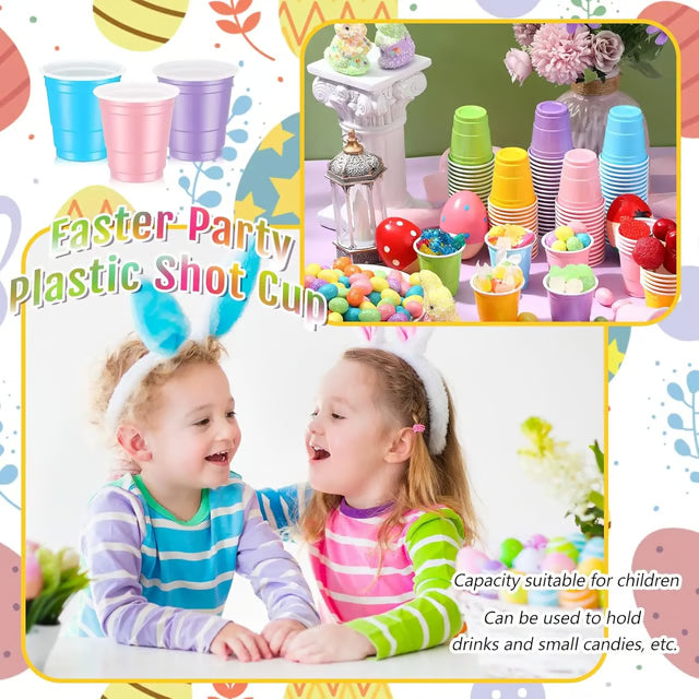 Mini Party Shot Cups Disposable Plastic Party Cups for Events & Celebrations