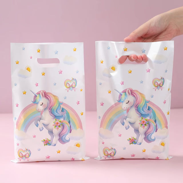 Rainbow Unicorn Party Favor Gift Bags