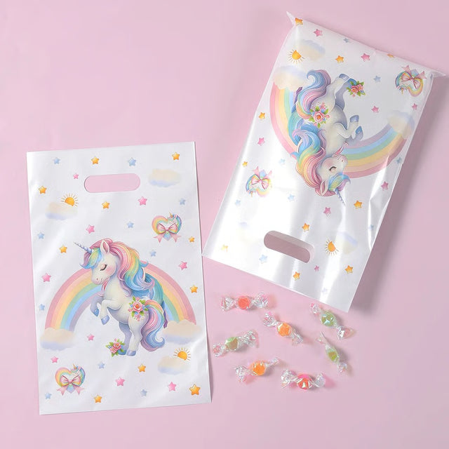 Rainbow Unicorn Party Favor Gift Bags