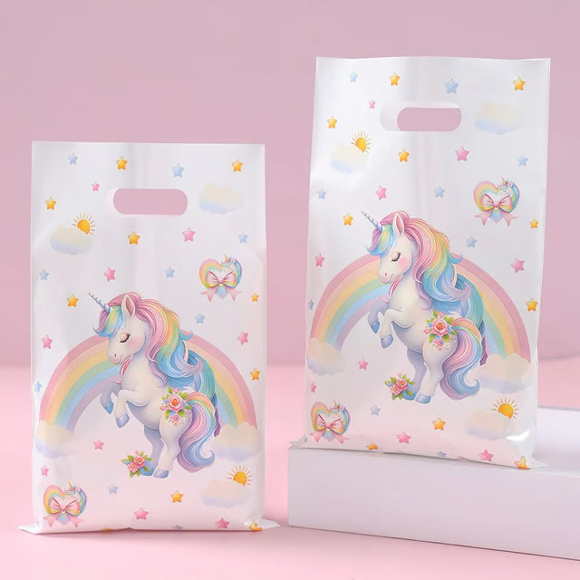 Rainbow Unicorn Party Favor Gift Bags