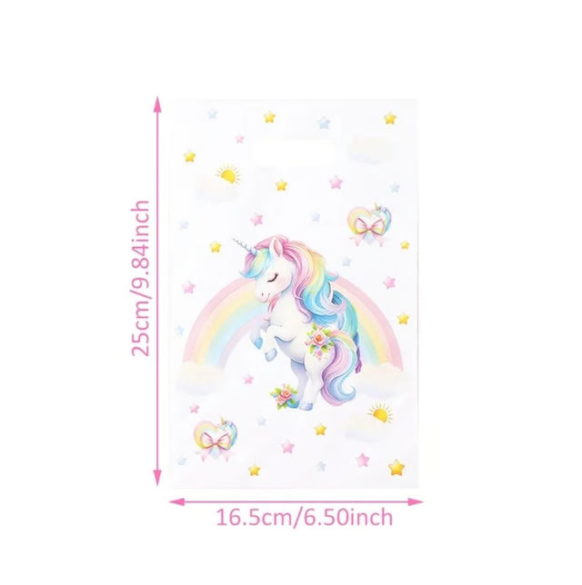 Rainbow Unicorn Party Favor Gift Bags